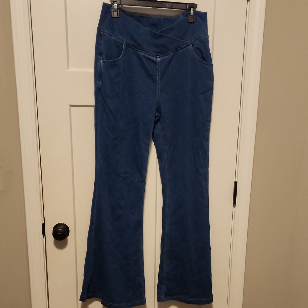 HALARA Blue Leggings Pants & Jumpsuits